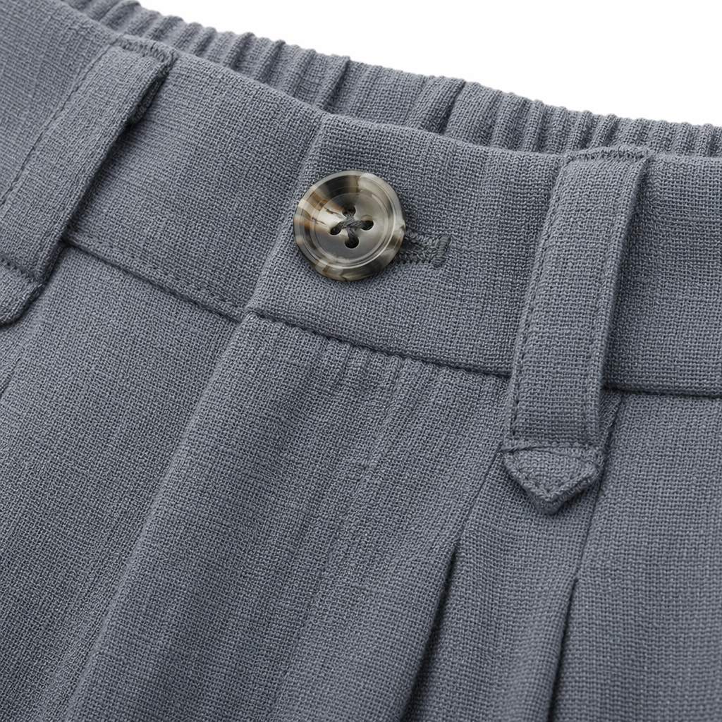 Grey high-waisted wide-leg pants with a flowing feel are casual, slimming and versatile women's pants Application Scenario