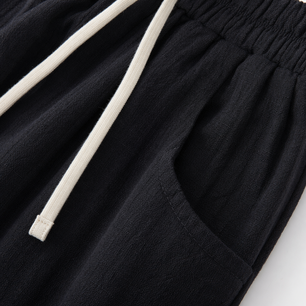 Black wide-leg pants for women, high-waisted and slimming casual pants, the same style for models Application Scenario