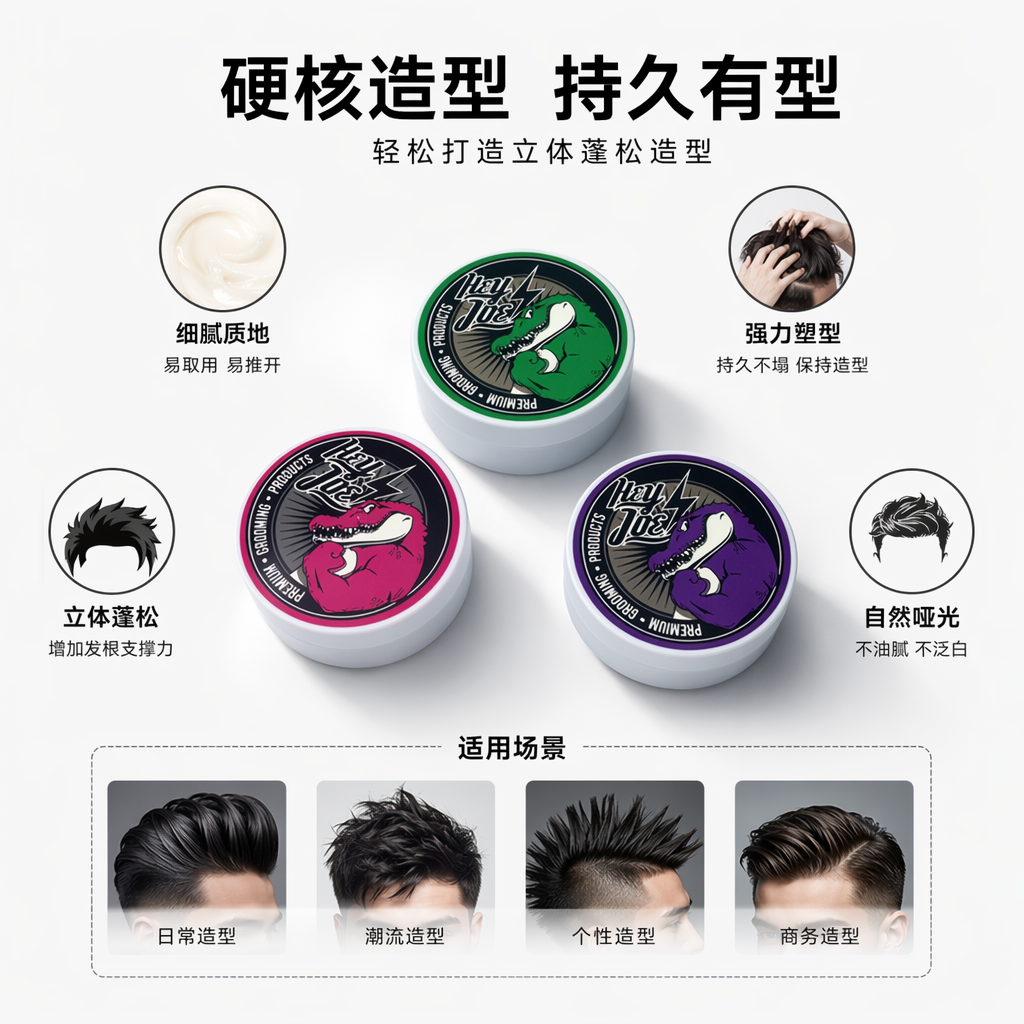 三个彩色恐龙图案圆形容器