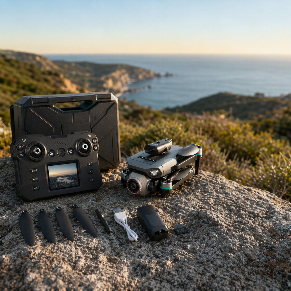 Portable foldable aerial photography high-definition stabilizer for grey drones and remote controls details Picture