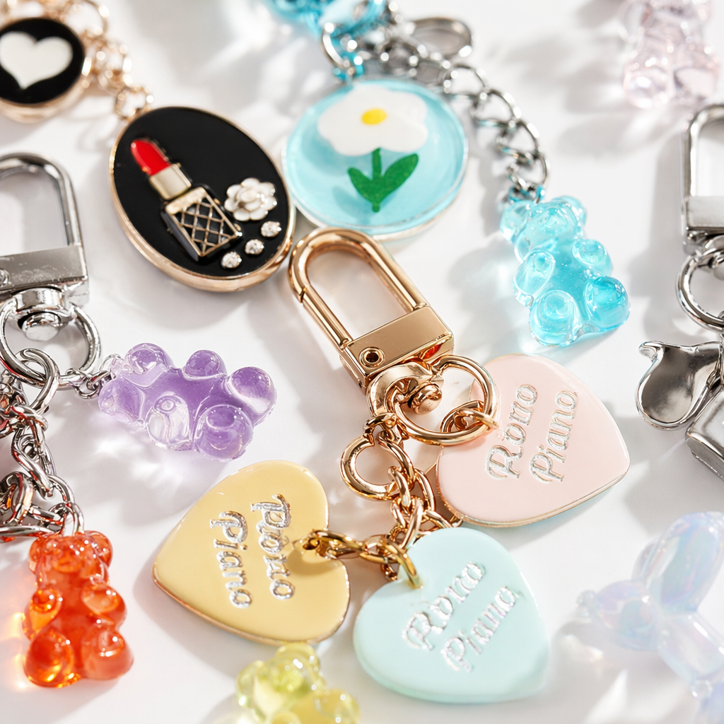 Colorful and cute keychain pendant combinations and creative small items can be freely matched Application Scenario
