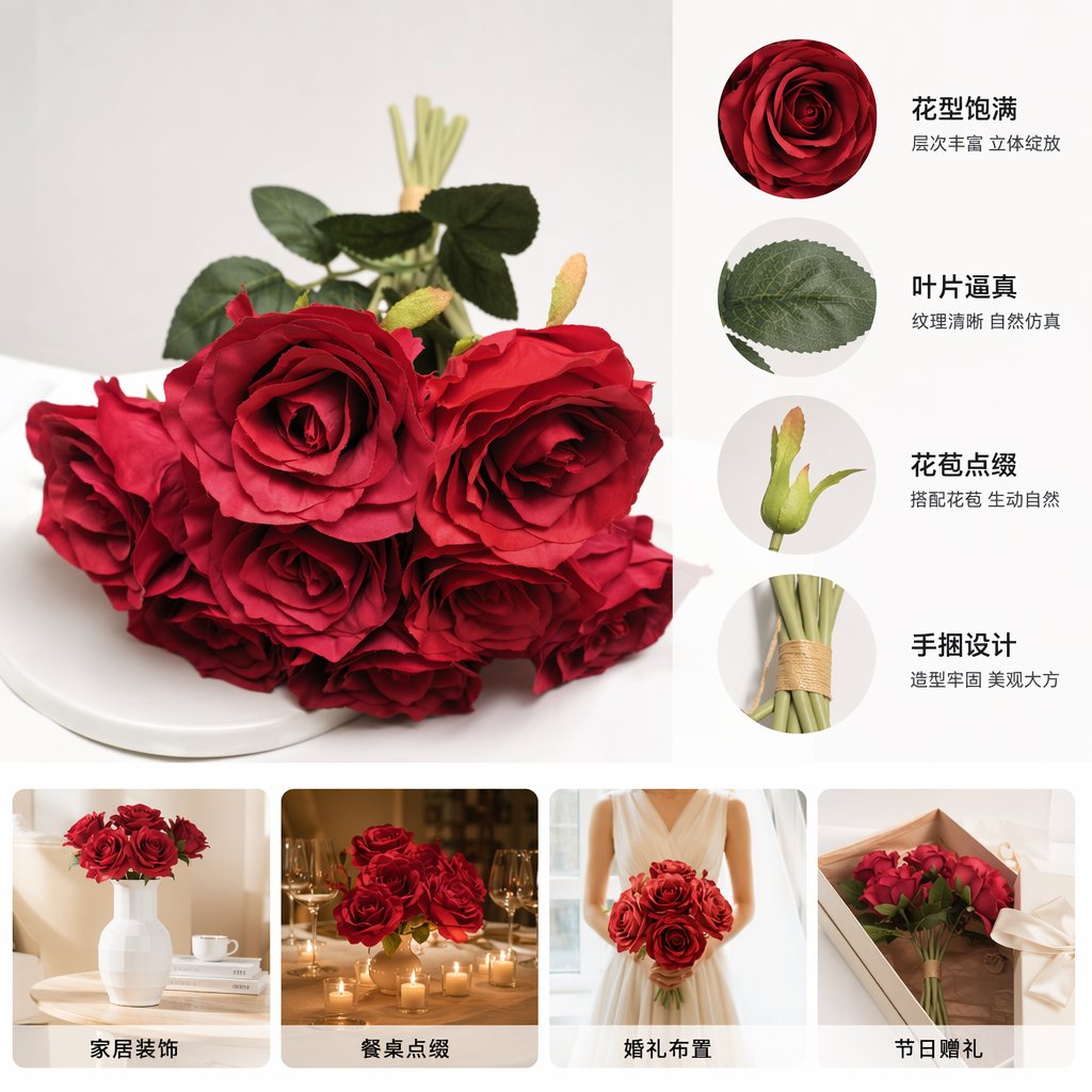 A bouquet of 99 red roses for Valentine's Day and birthday, with free shipping. Fresh cut flower bouquet