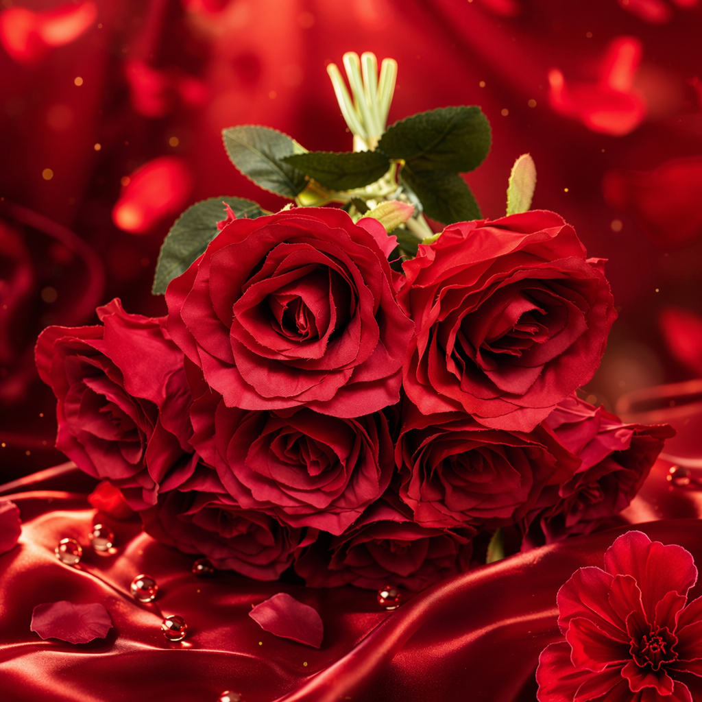 A bouquet of 99 red roses for Valentine's Day and birthday, with free shipping. Fresh cut flower bouquet Specification image