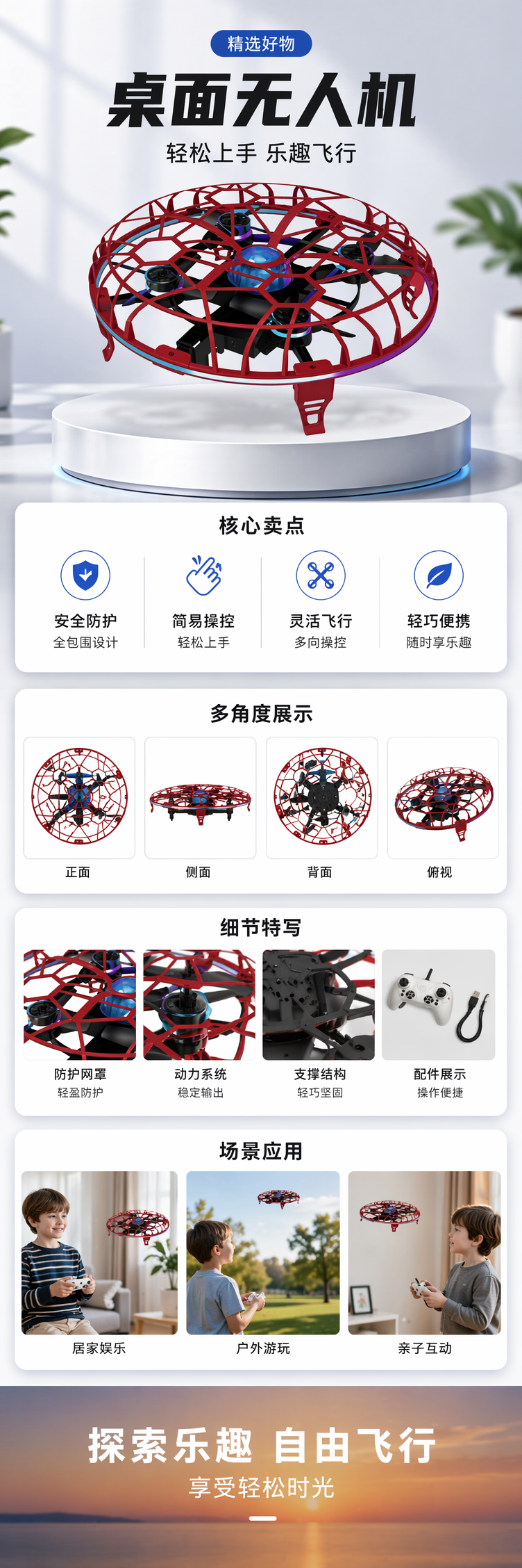 科教无人机 白色包装盒 可编程STEM教育飞行器 pic 1