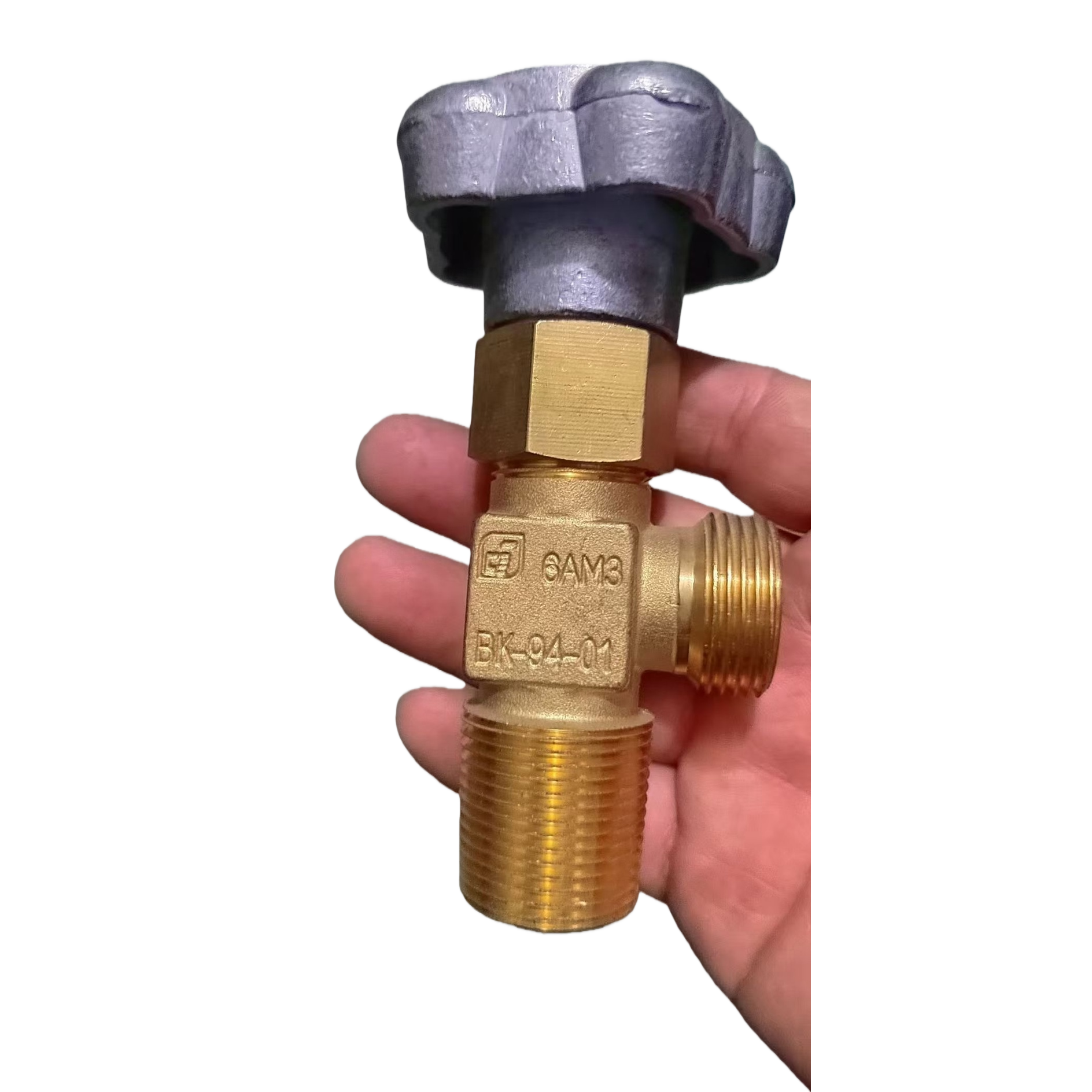 A golden valve with a grey handwheel, industrial-grade pressure-resistant cast iron manual stop valve Item Picture