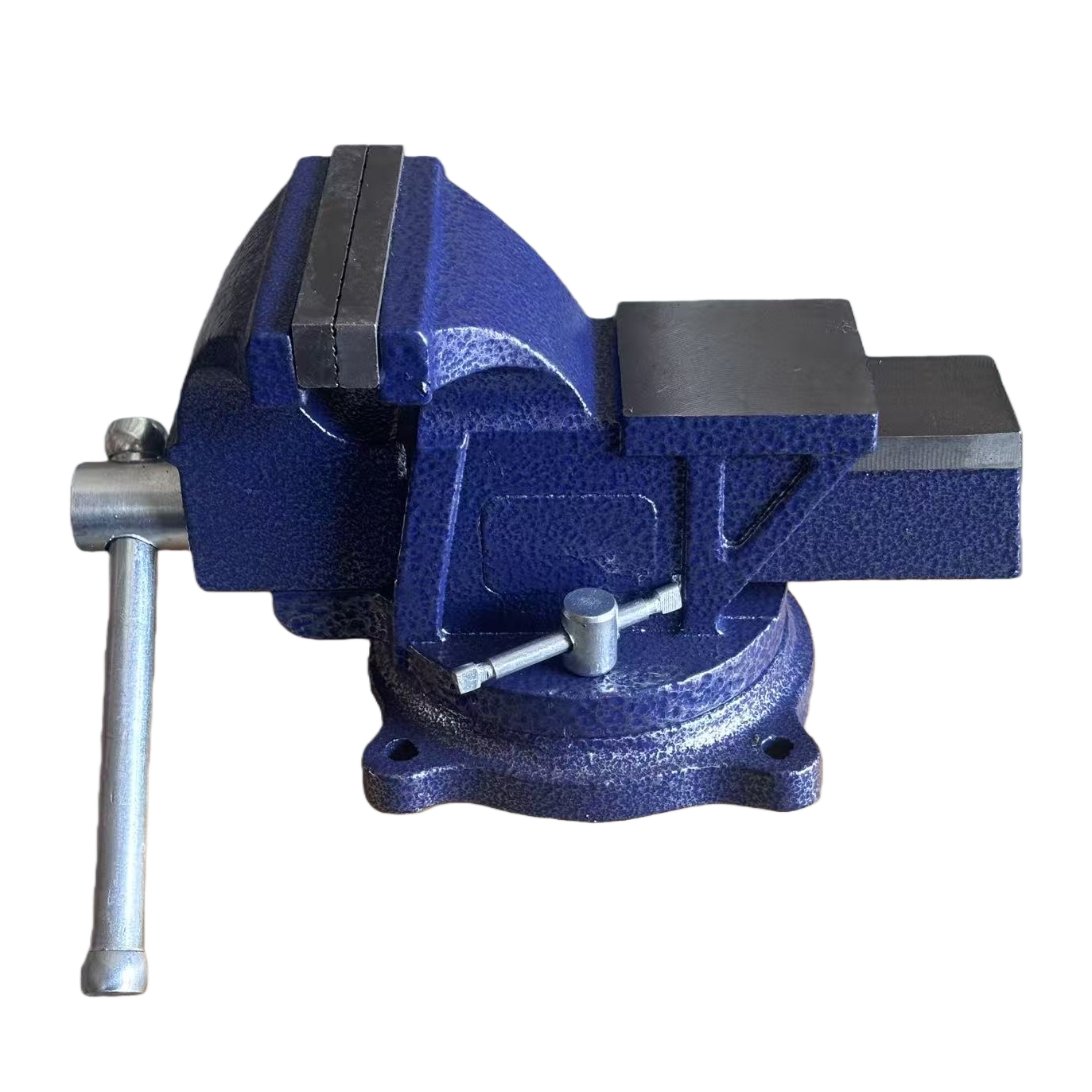 Blue bench vise, heavy-duty cast iron bench vise, multi-functional clamping tool, specially designed for workbenches Item Picture