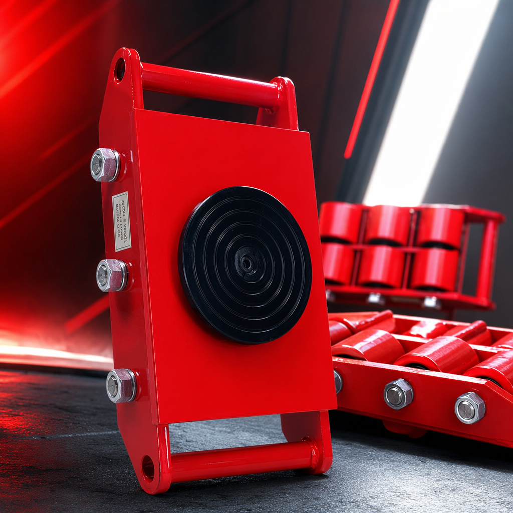 Red hydraulic jack, 3-ton manual horizontal lifting tool for vehicle maintenance and lifting equipment Specification image