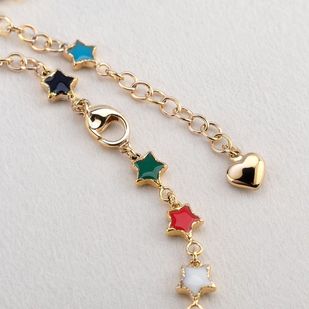 The golden star bracelet is a simple, fashionable and versatile light luxury accessory for women Application Scenario
