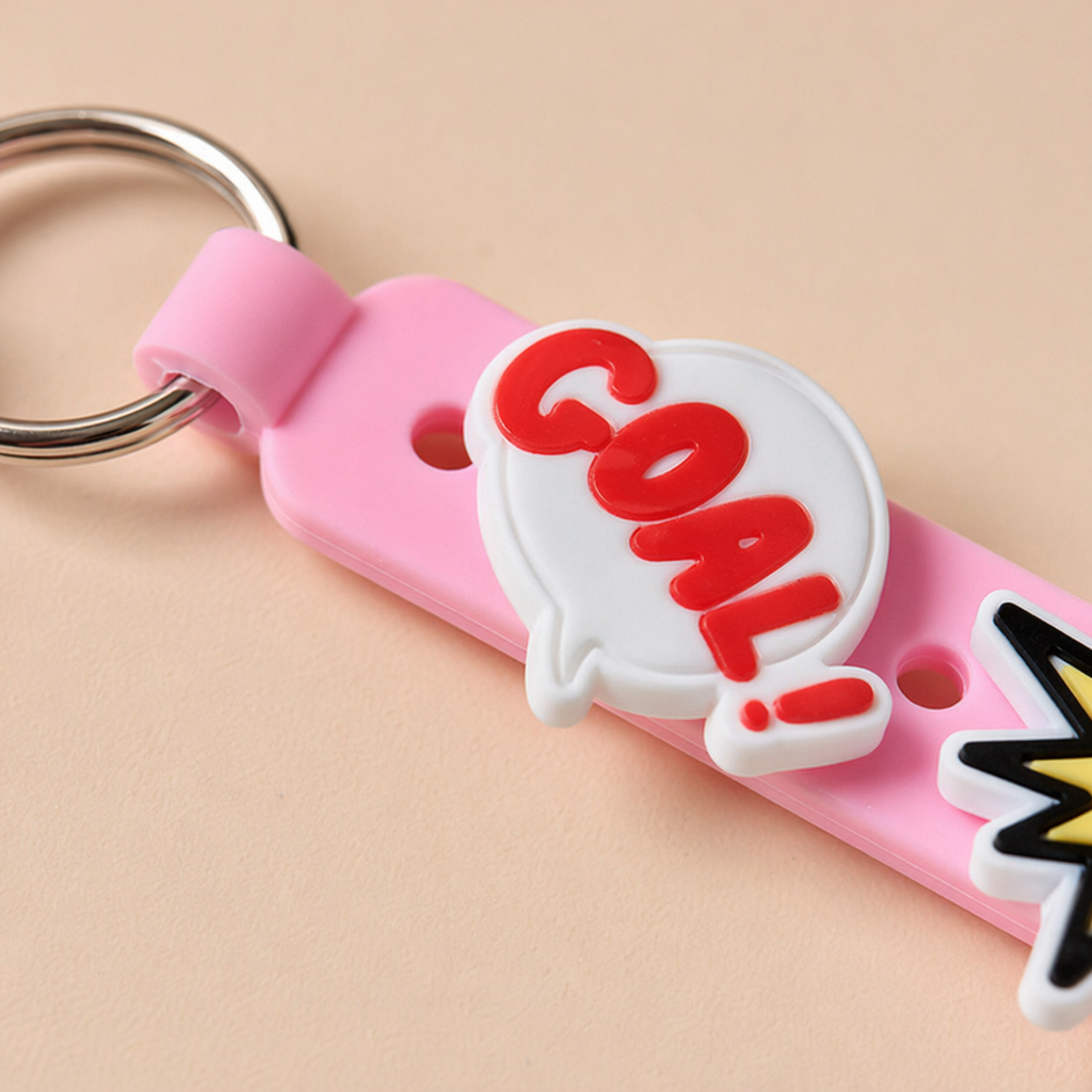Colorful football-themed keychains, personalized and trendy sporty style pendant gifts Application Scenario