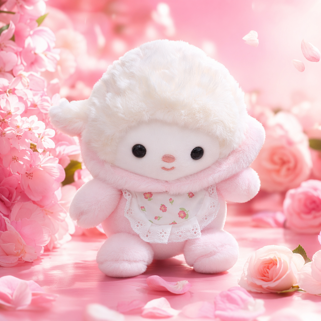 White plush dolls, cute throw pillows, plush toys, home decoration items Specification image