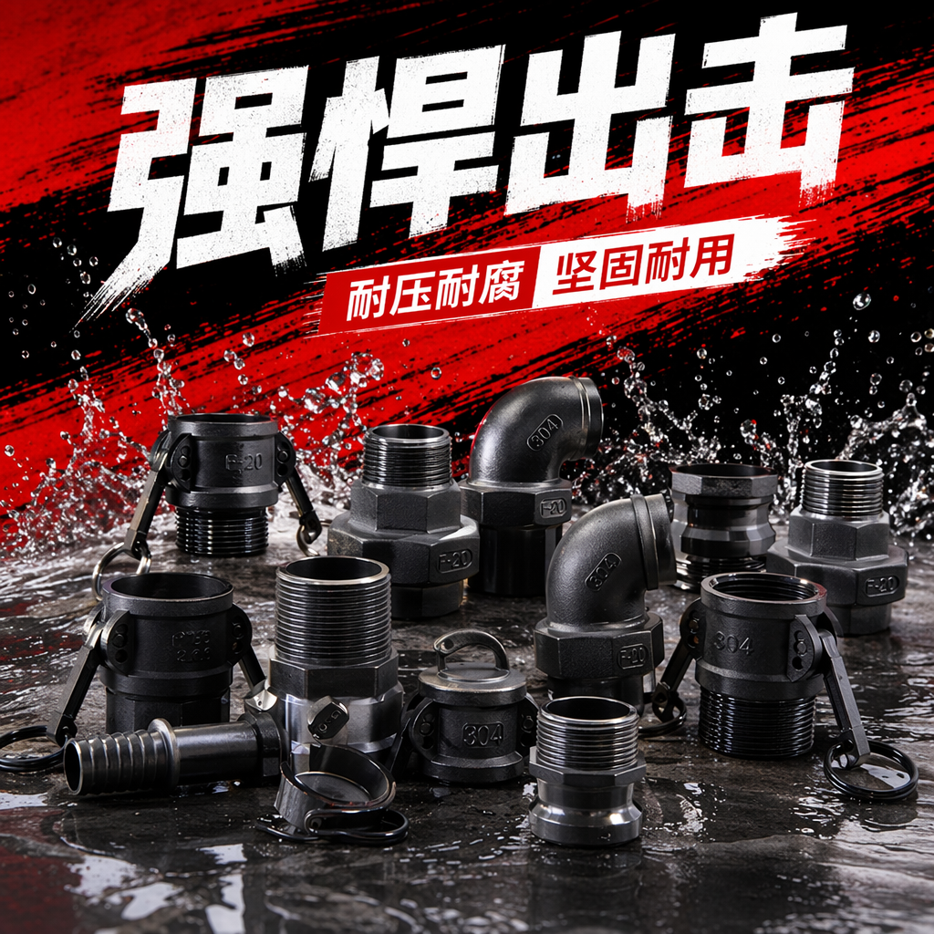 Metal pipe fittings and joint combination set, stainless steel compression type pipe connection accessories Specification image