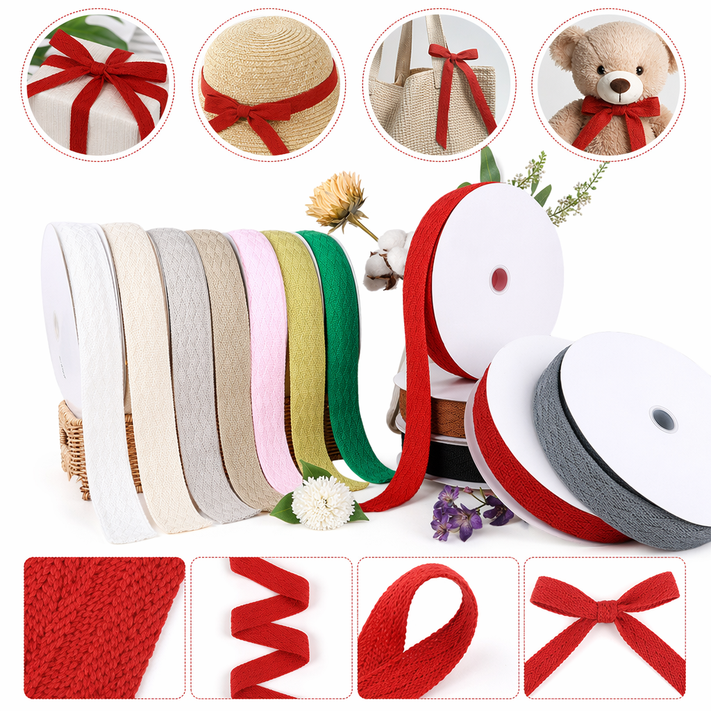Dingxin single-color diamond-shaped knitted ribbon micro-elastic autumn and winter DIY headwear, clothing, shoes, hats, accessories and webbing wholesale