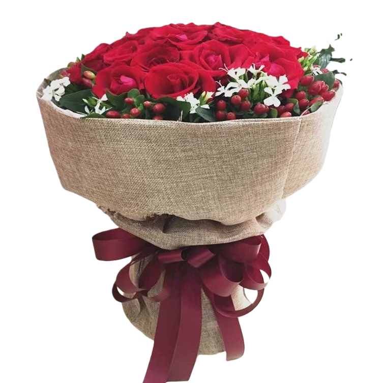 A bouquet of 99 red roses for Valentine's Day, birthday and proposal, delivered nationwide Item Picture