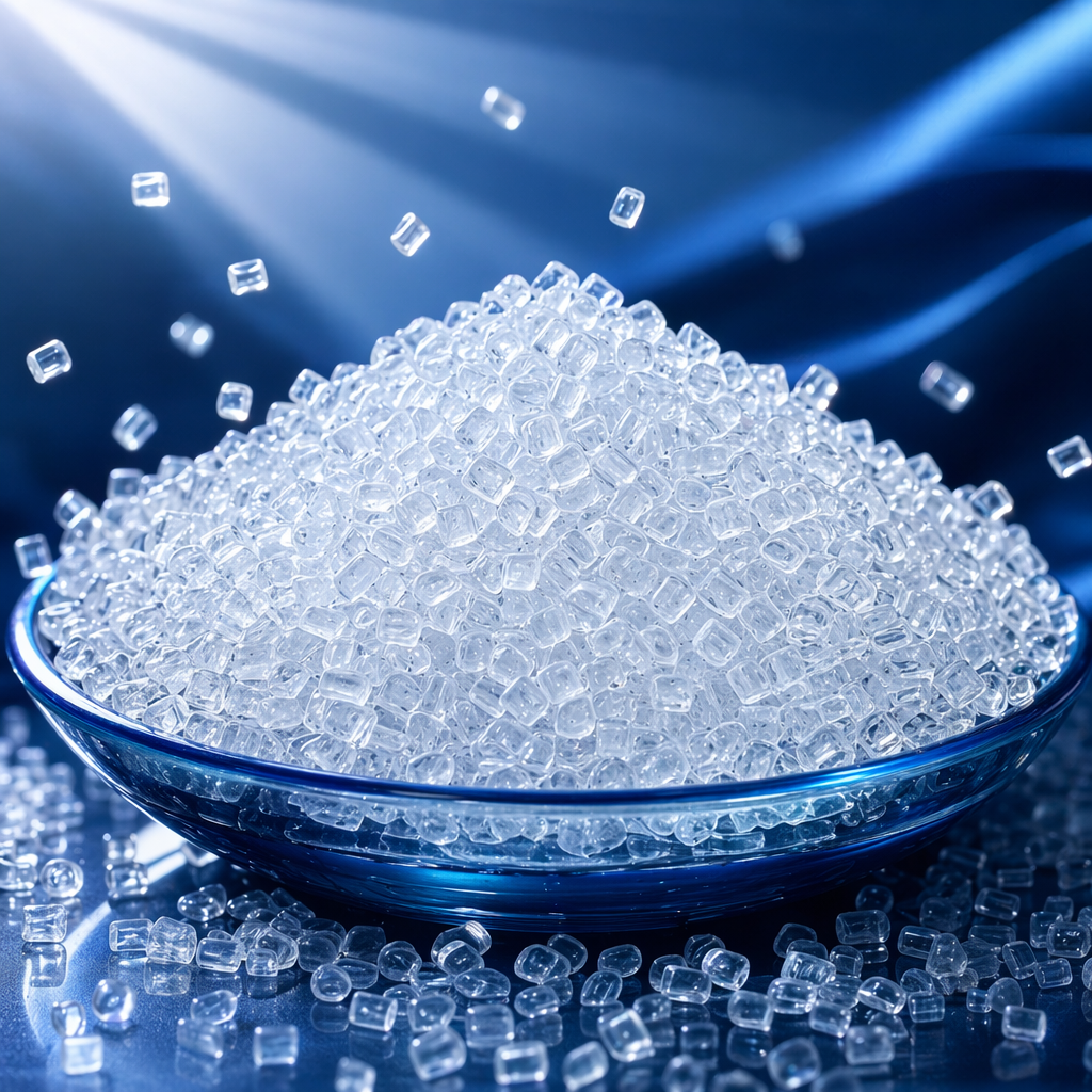 Transparent plastic granules, industrial-grade PPPE material granular raw material, 500g Specification image