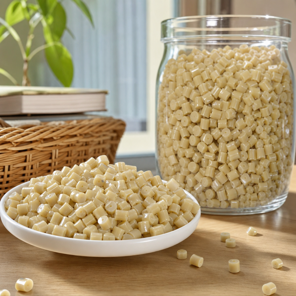 Light yellow plastic granules, industrial-grade PP polypropylene raw material, 25kg details Picture