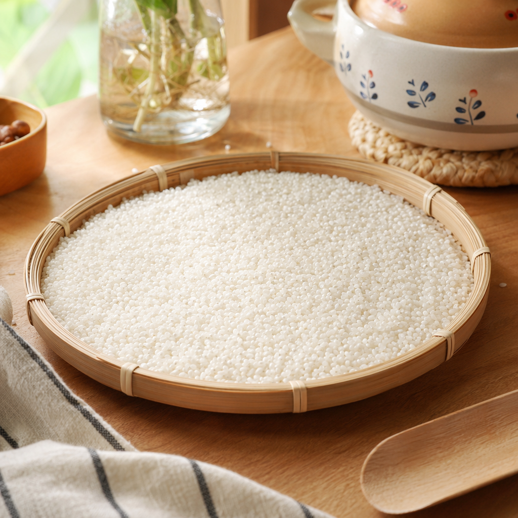 White plastic granules, industrial-grade PPPE raw material, 2mm cylindrical, environmentally friendly and non-toxic details Picture