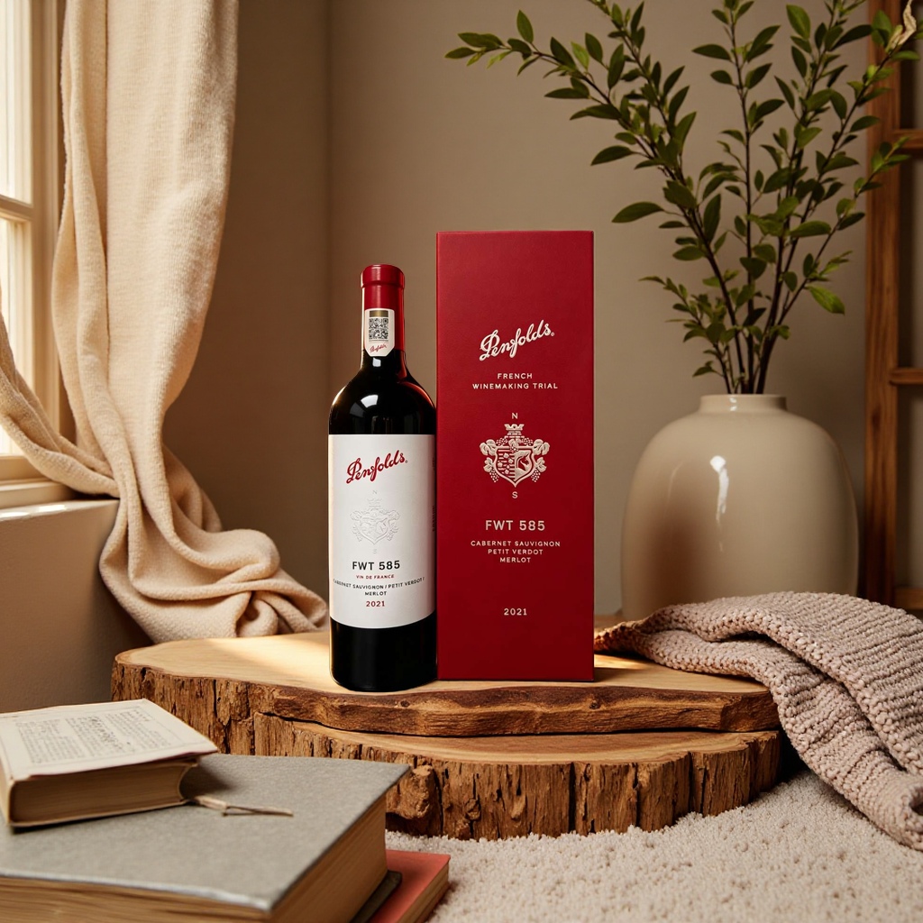 Penfolds FWT585 is made from carefully selected fruits from multiple outstanding vineyards in the Bordeaux region.