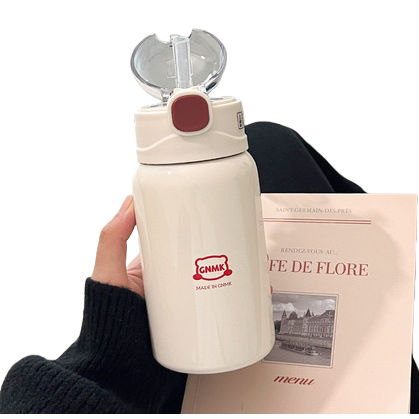 500ml off-white 304 stainless steel insulated cup, vacuum heat insulation, long-lasting cold and heat preservation Item Picture