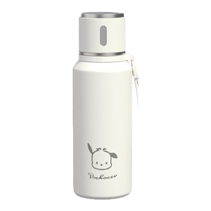 白色保温杯杯身印有Pochacco卡通牛头图案 Item Picture