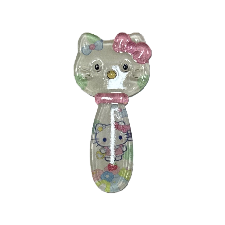 透明Hello Kitty造型小摆件白底实物图