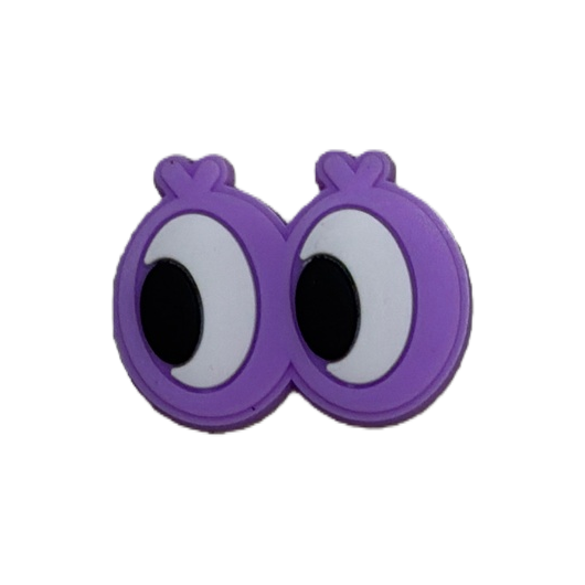 Purple cartoon eye stickers, creative and fun decorative stickers Item Picture