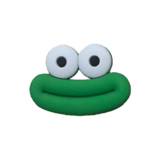 Creative handcrafted green frog-shaped clay figurines for home decoration Item Picture