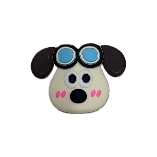 Beige base cartoon dog head sticker personalized decoration notebook notebook accessory Item Picture
