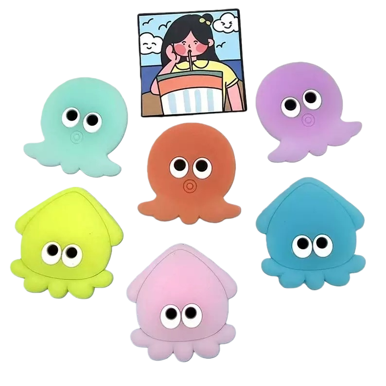 Colorful octopus-shaped creative stickers are cute and fun, suitable for decorating handbooks and notebooks Item Picture