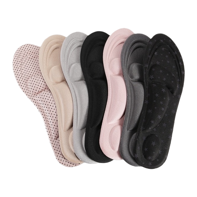 The colorful 4D sponge arch massage insole is comfortable, breathable and anti-slip, suitable for both men and women Item Picture
