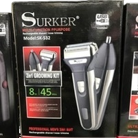 أغلفة حلاقة كهربائية ثلاثية الألوان من الرماد الفضي Item Picture