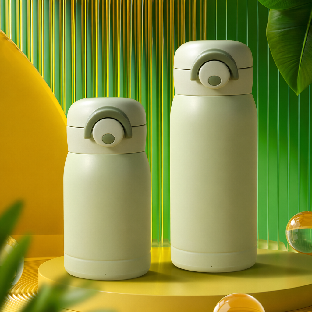 Light green 304 stainless steel insulated cup 500ml portable water cup for cold and heat preservation Specification image