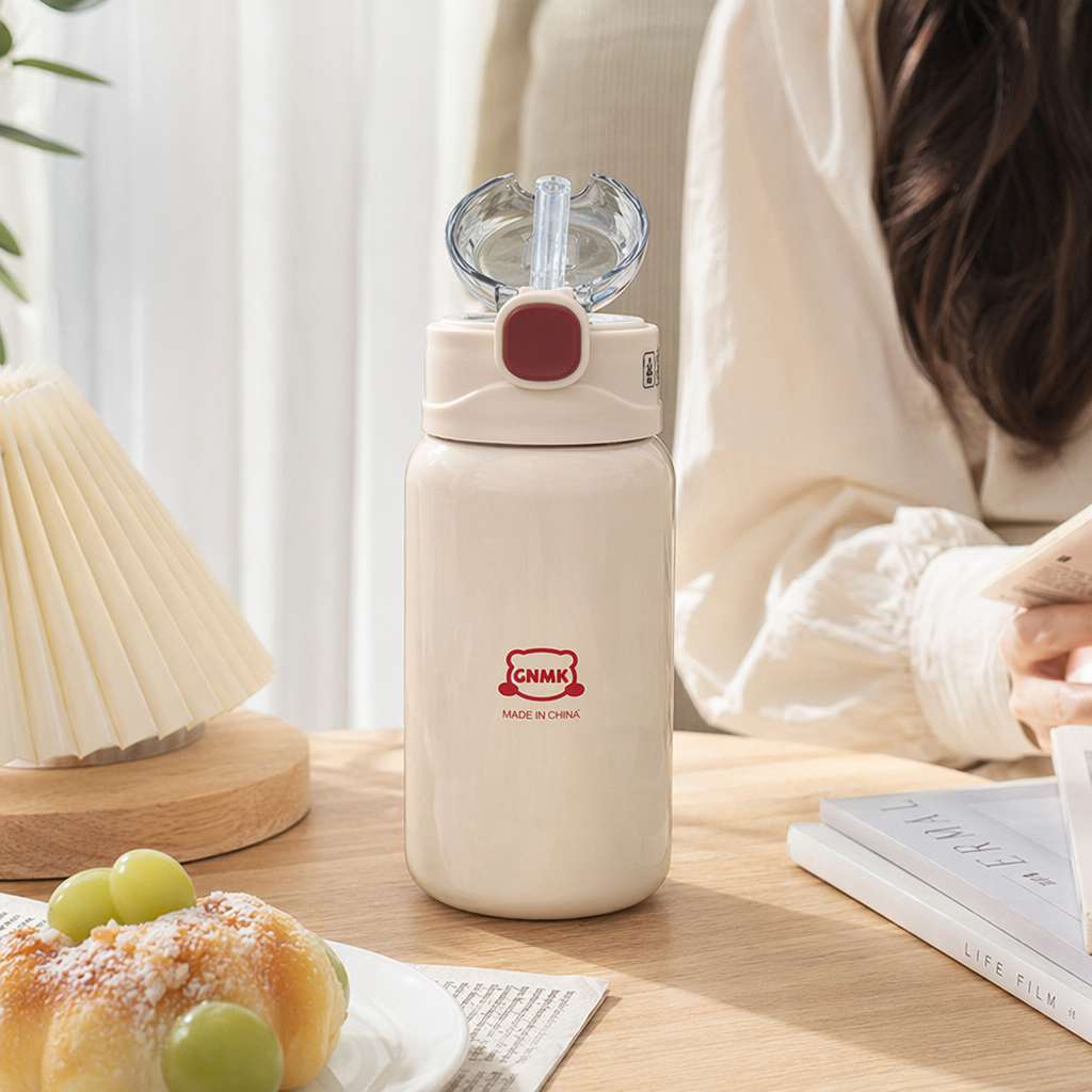 500ml off-white 304 stainless steel insulated cup, vacuum heat insulation, long-lasting cold and heat preservation details Picture