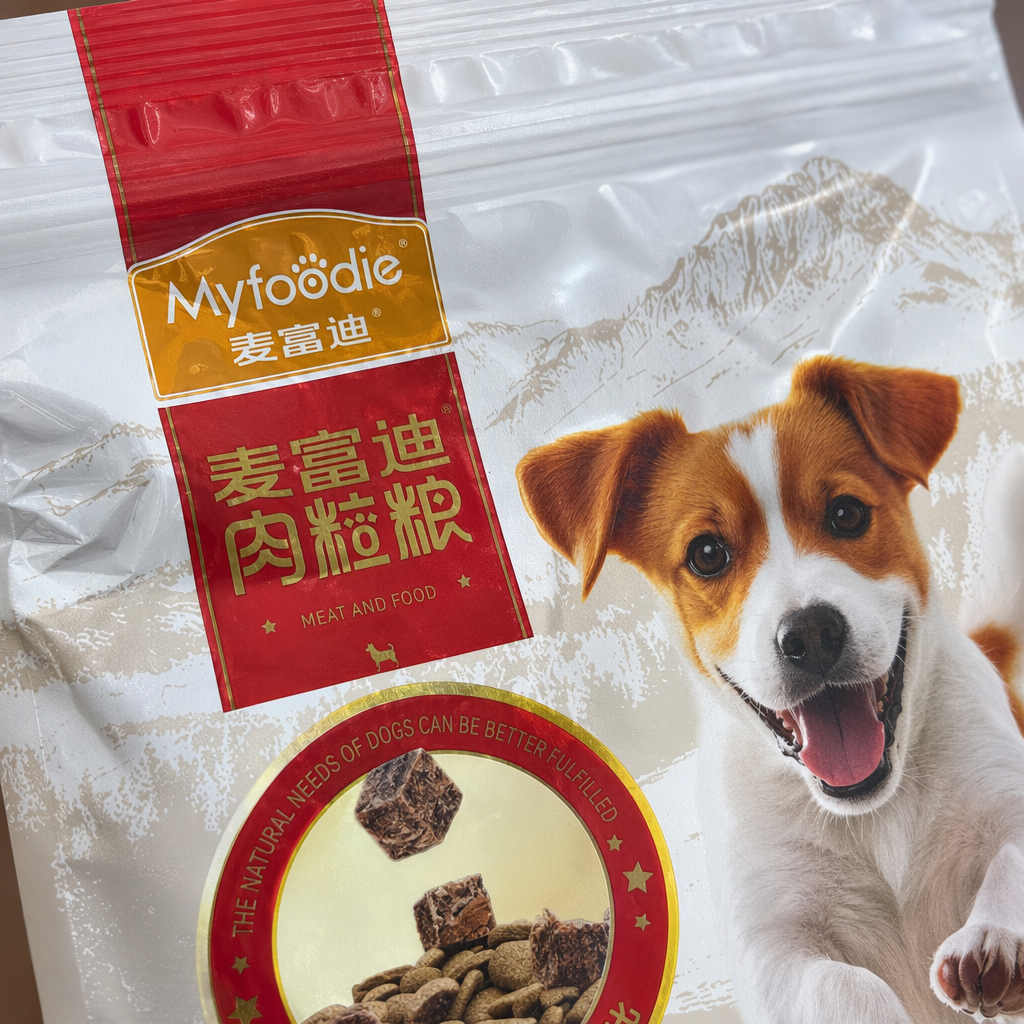 Red packaging bag dog food is a natural, grain-free, nutritionally balanced pet food specially designed for adult dogs Application Scenario
