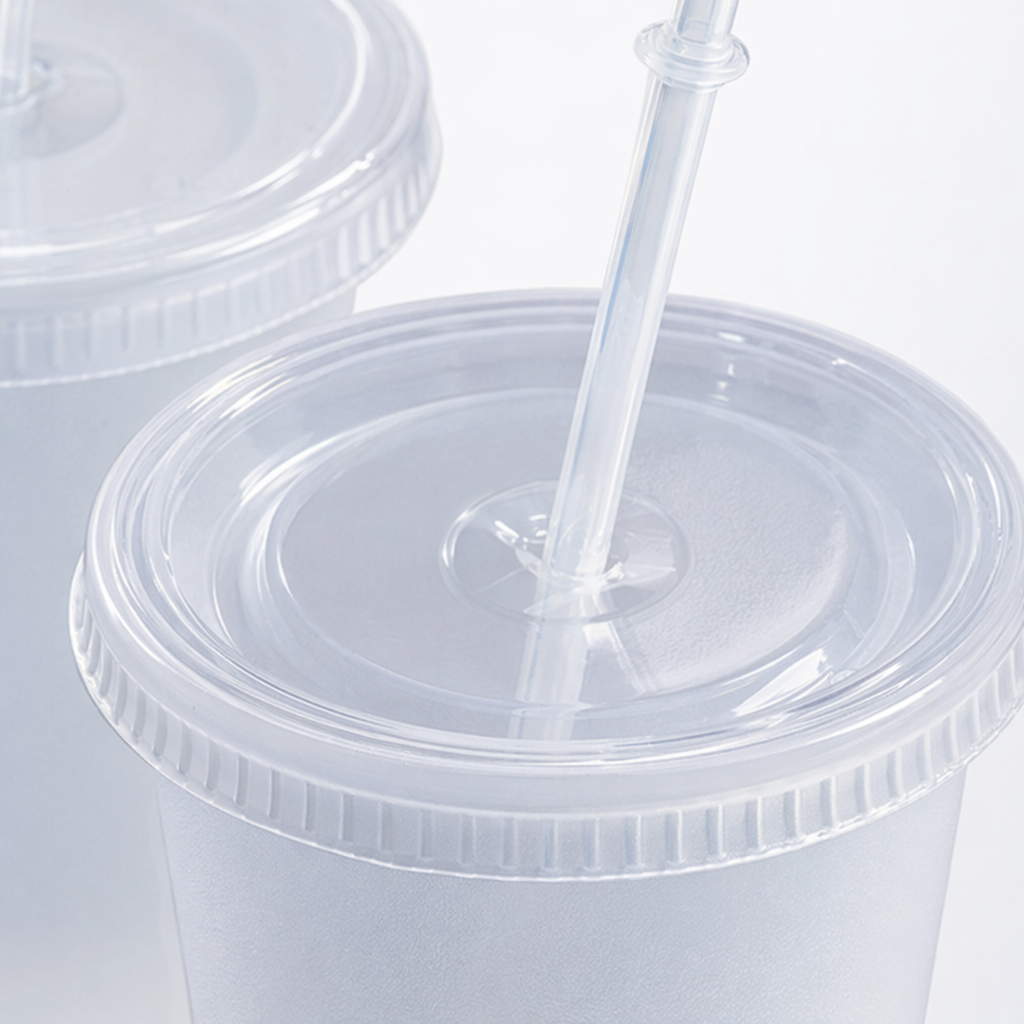 White straw cup, portable leak-proof sports water cup with lid, suitable for home, office and student use Application Scenario
