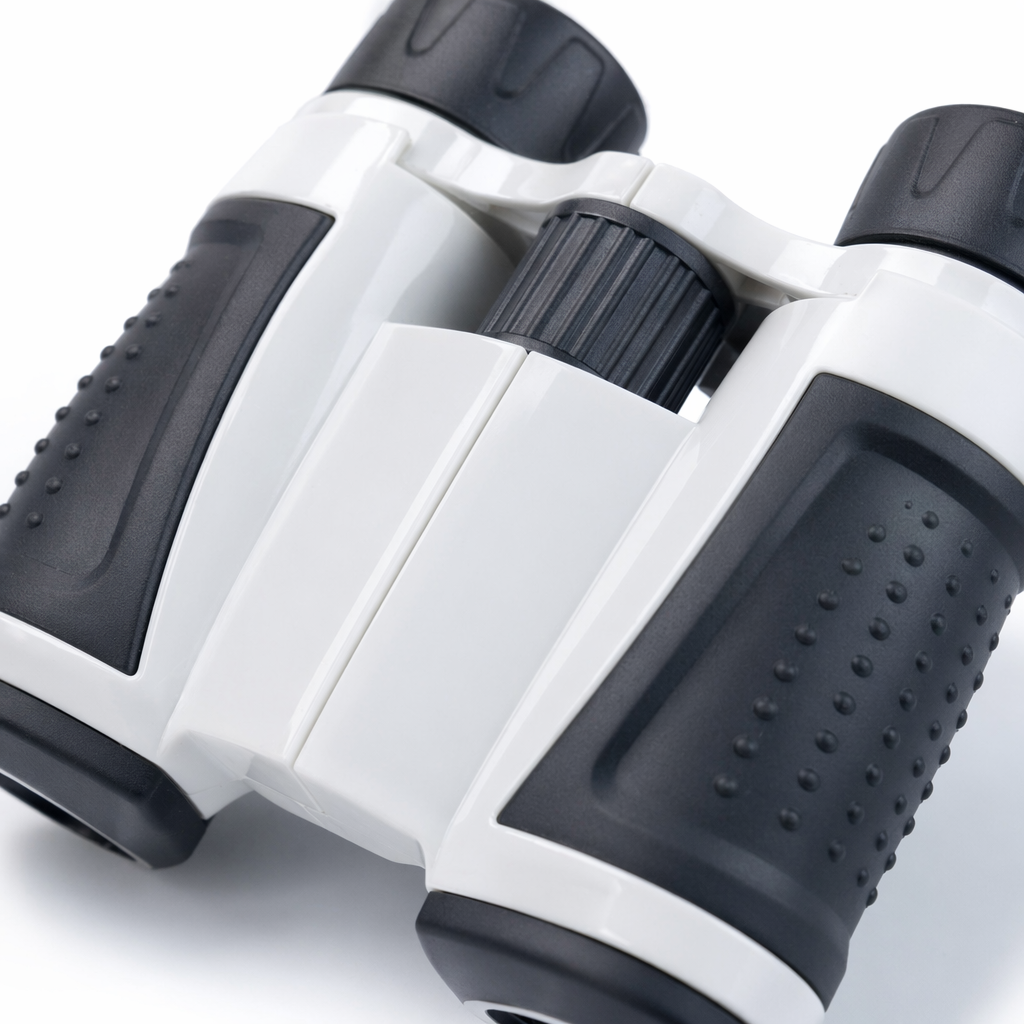 A portable viewing device with high-definition optical zoom binoculars in a deep blue packaging box Application Scenario
