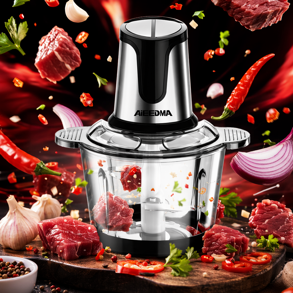 Домашняя мясорубка из черного прозрачного материала Specification image