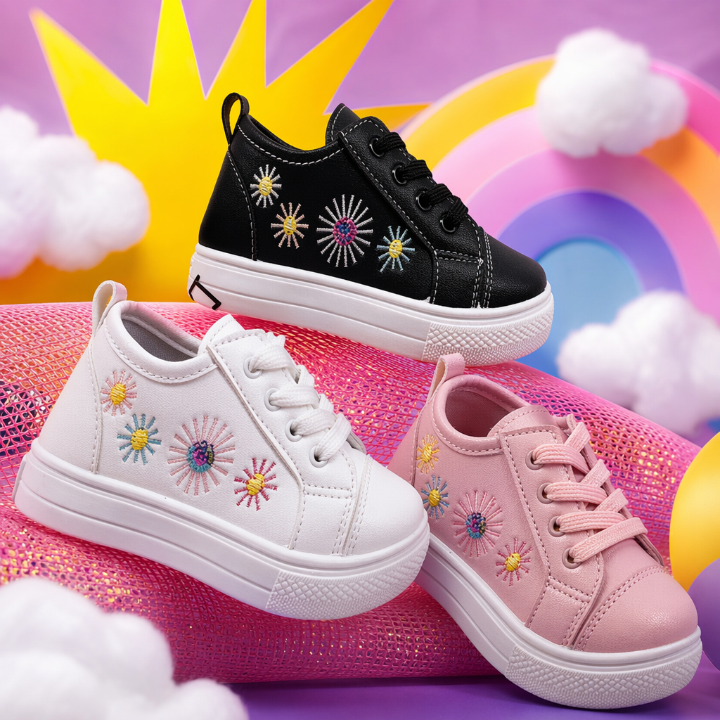 أحذية ترفيهية ملونة للأطفال من البنات والبنين بأحذية رياضية خفيفة في الربيع والخريف Specification image