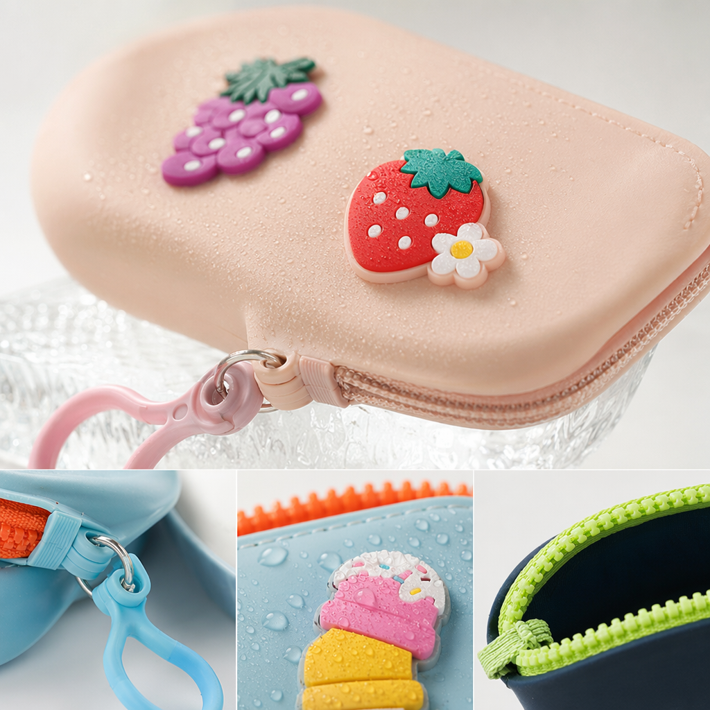 Colorful cartoon glasses case, portable soft rubber scratch-resistant glasses case, specially designed for students and children Application Scenario