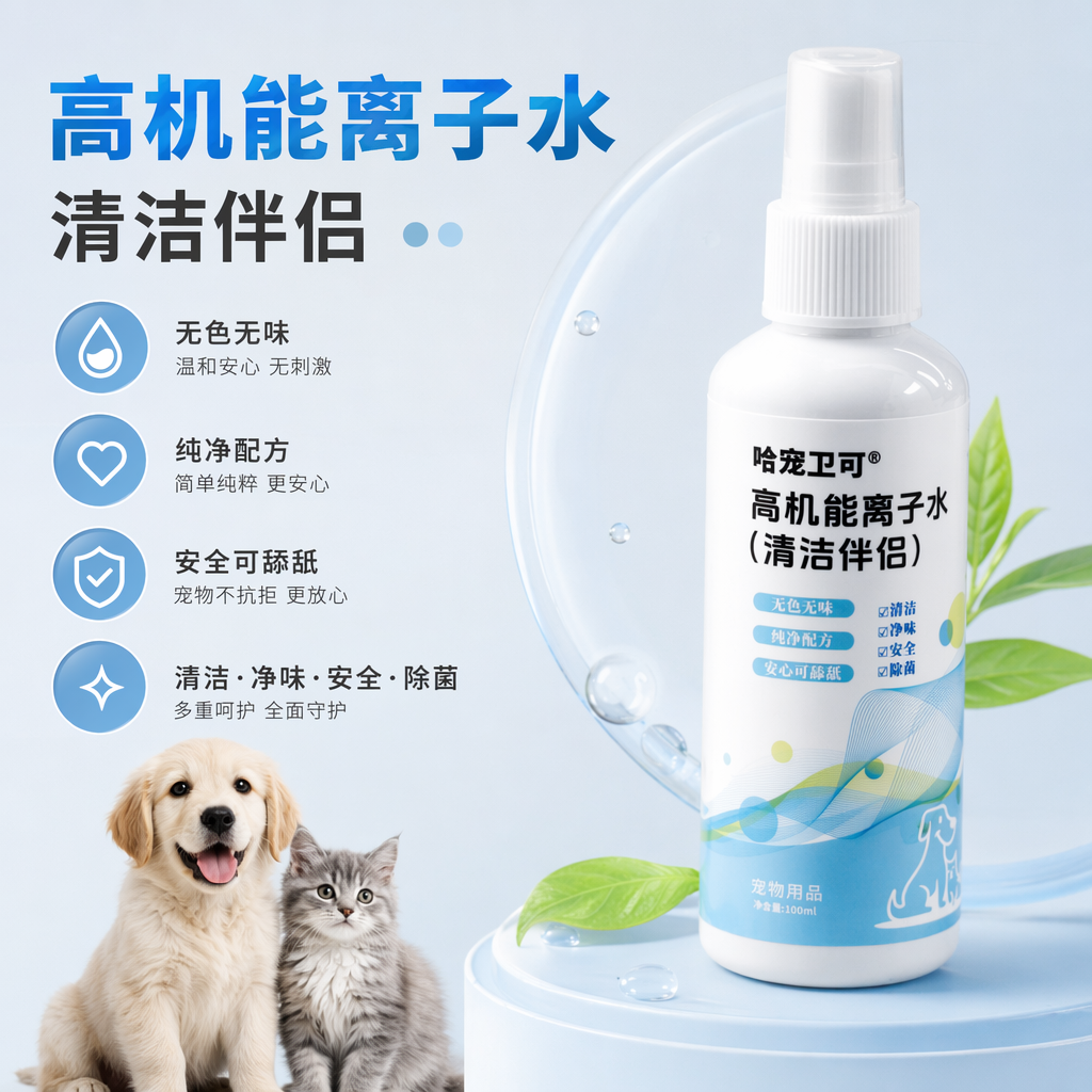 White packaging box high-performance ionized water cleaning companion