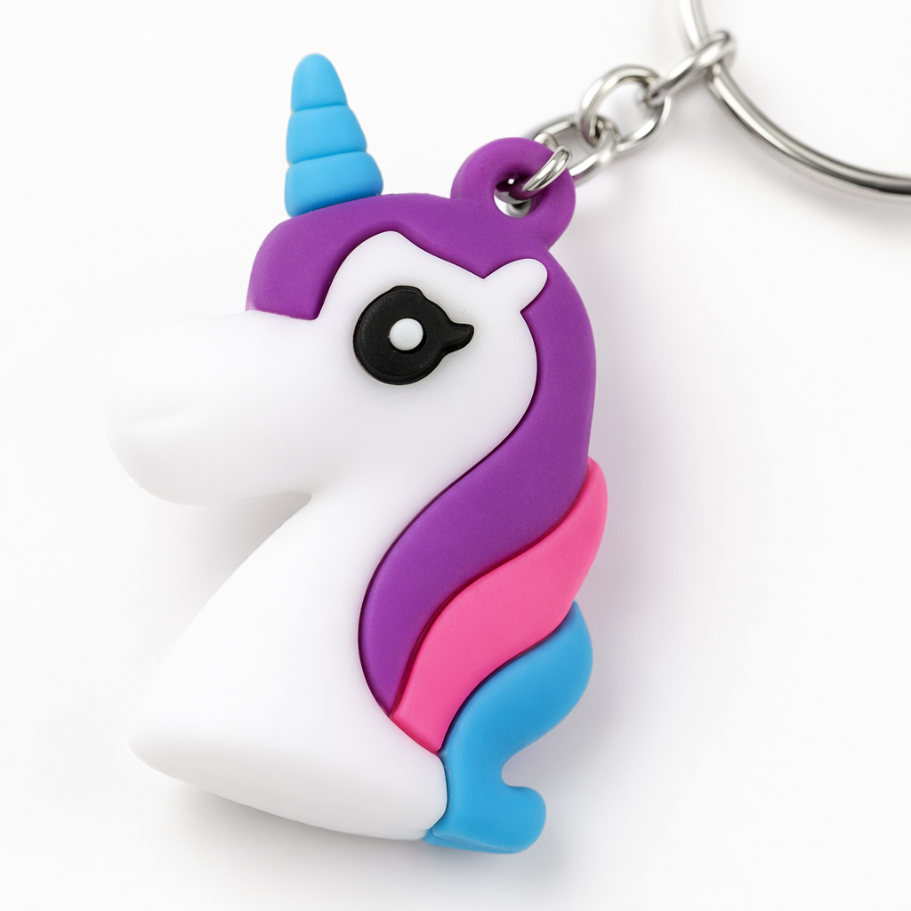 Colorful unicorn keychains, cute plush pendants, girls' bags, decorative small gifts Application Scenario