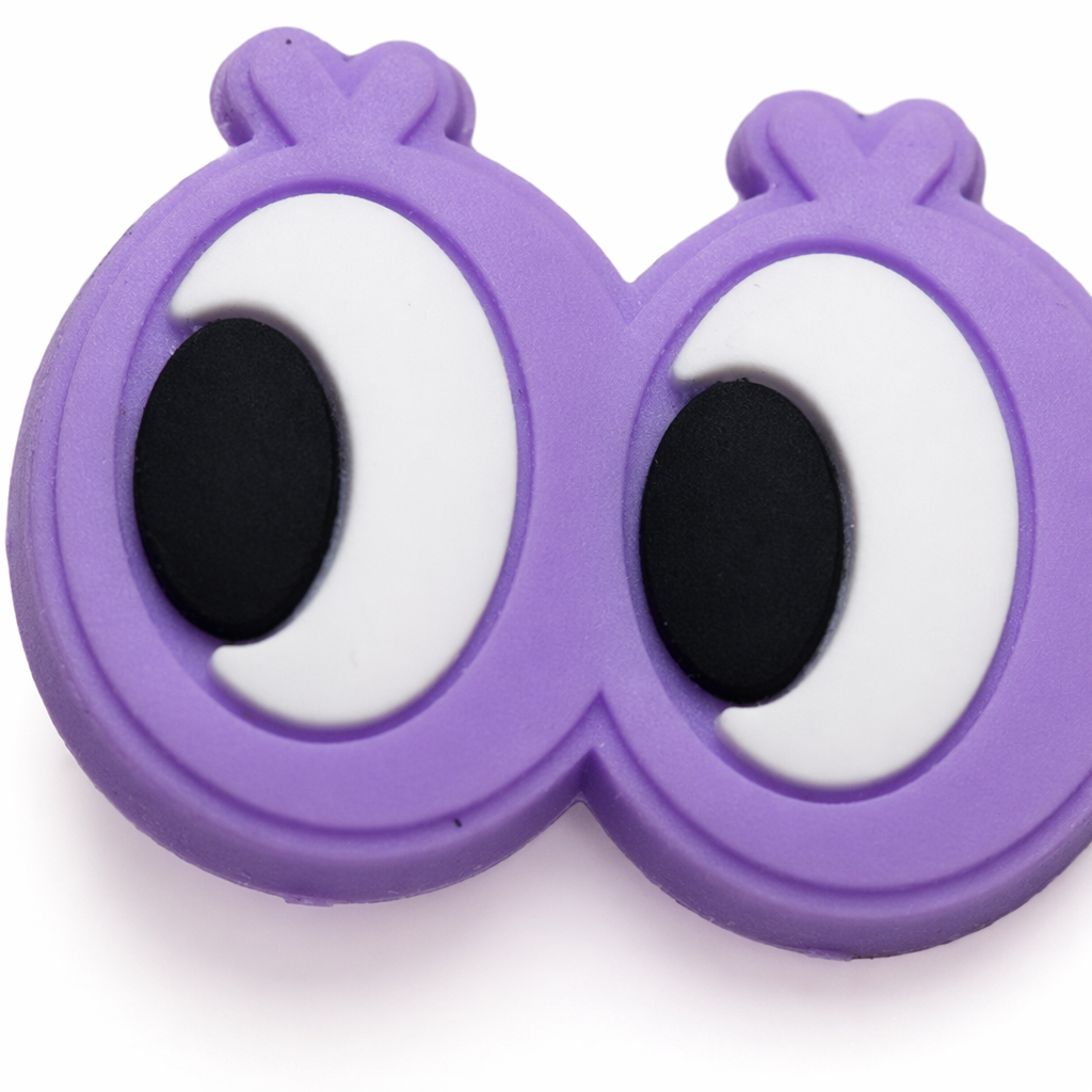 Purple cartoon eye stickers, creative and fun decorative stickers Application Scenario