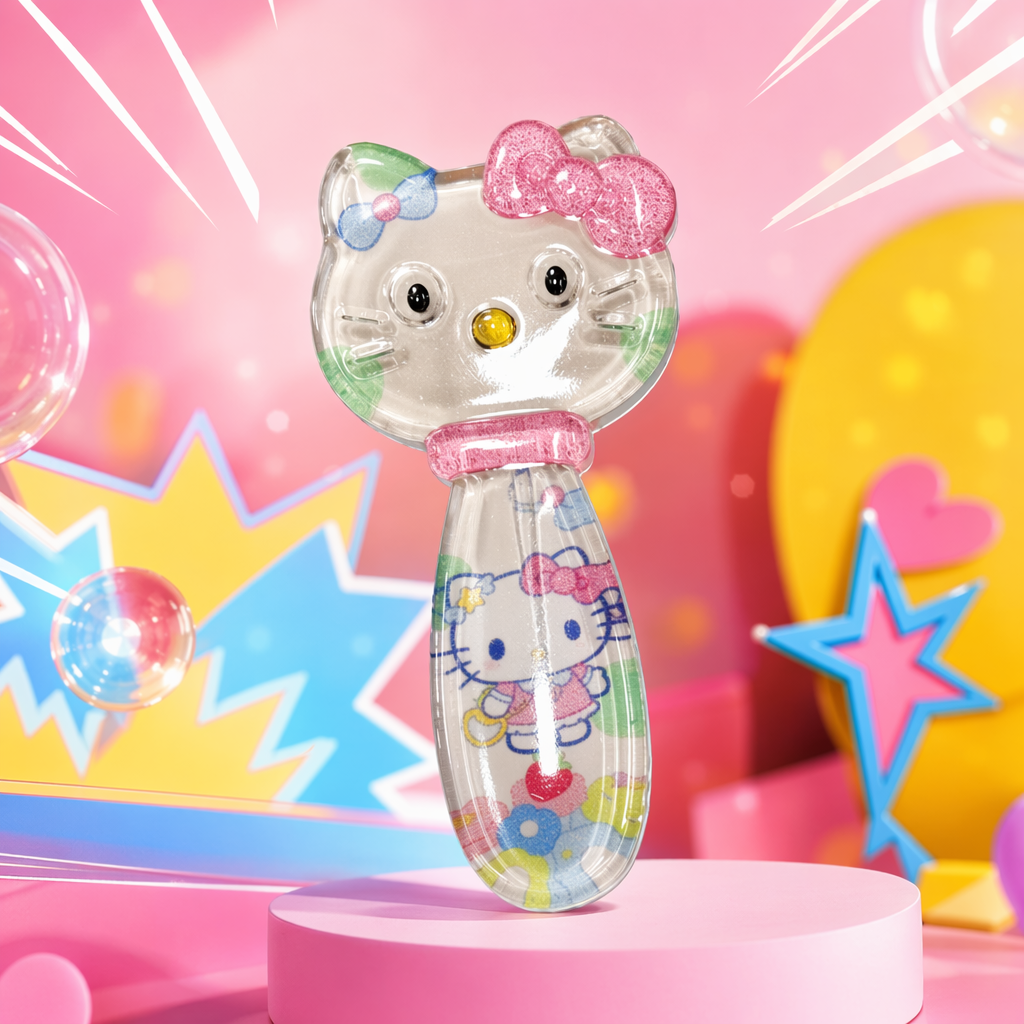 透明Hello Kitty造型小摆件细节图
