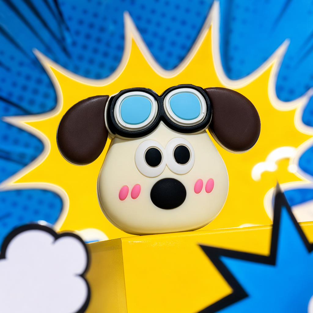 Beige base cartoon dog head sticker personalized decoration notebook notebook accessory Specification image