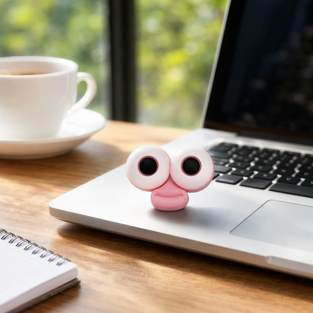 Pink eyes and nose toy accessories are suitable for DIY plush toy replacement parts details Picture