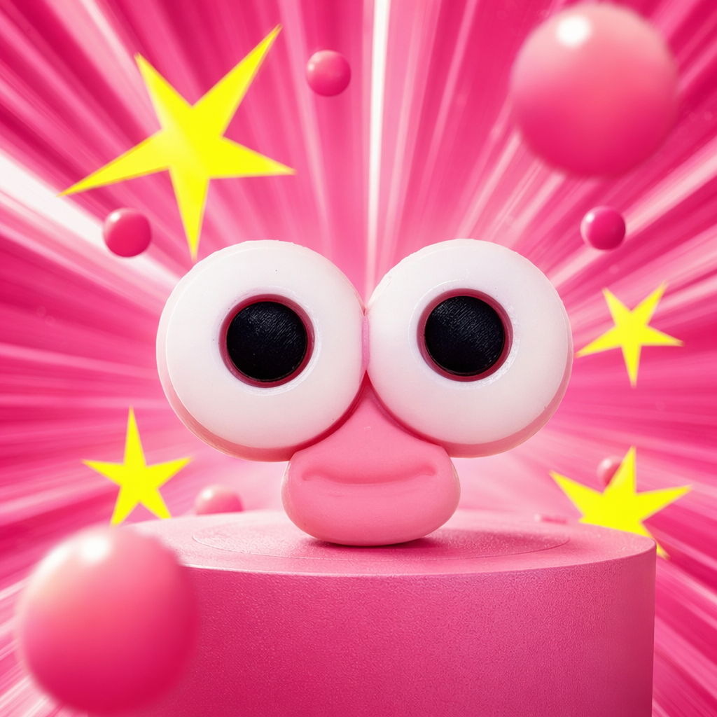 Pink eyes and nose toy accessories are suitable for DIY plush toy replacement parts Specification image