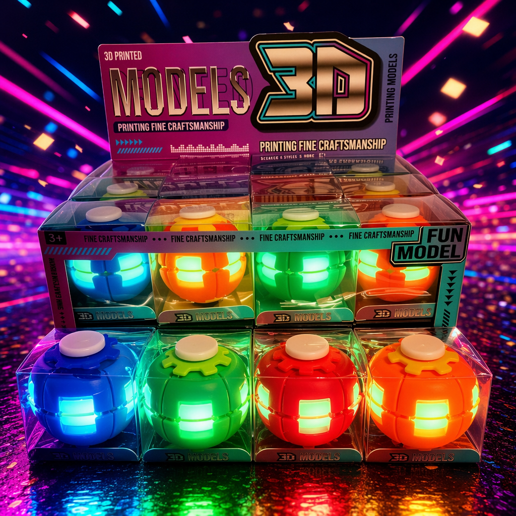 Colorful luminous 3D assembly model ball educational and creative toy, DIY handicraft for children and adults Specification image