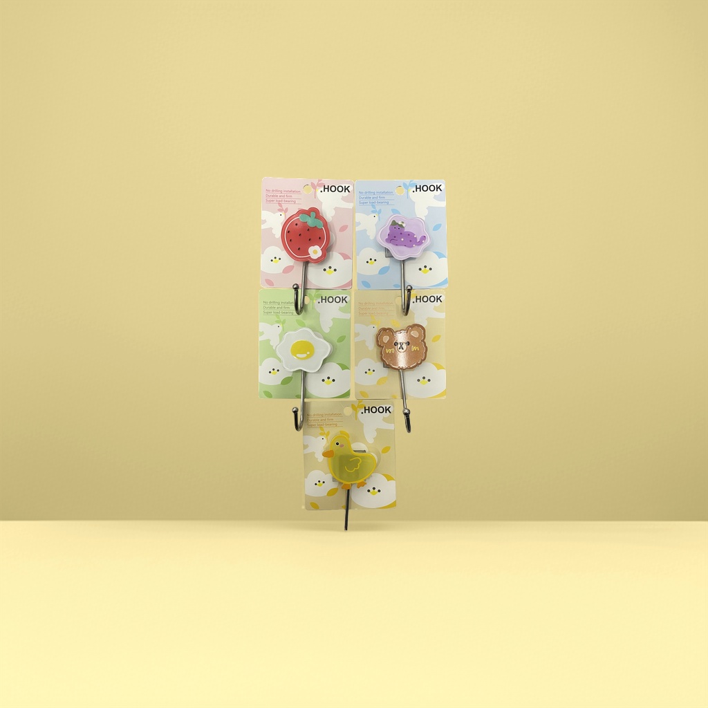 Fruit-shaped creative hooks are wall-mounted for kitchens, bathrooms and toilets without the need for drilling Specification image