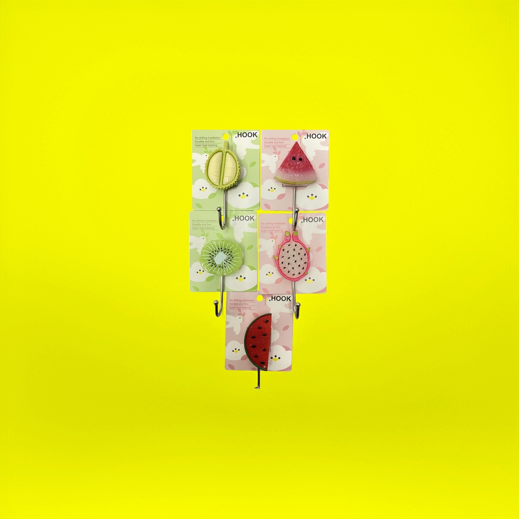 Fruit-shaped creative hooks are wall-mounted for kitchens, bathrooms and toilets without the need for drilling details Picture