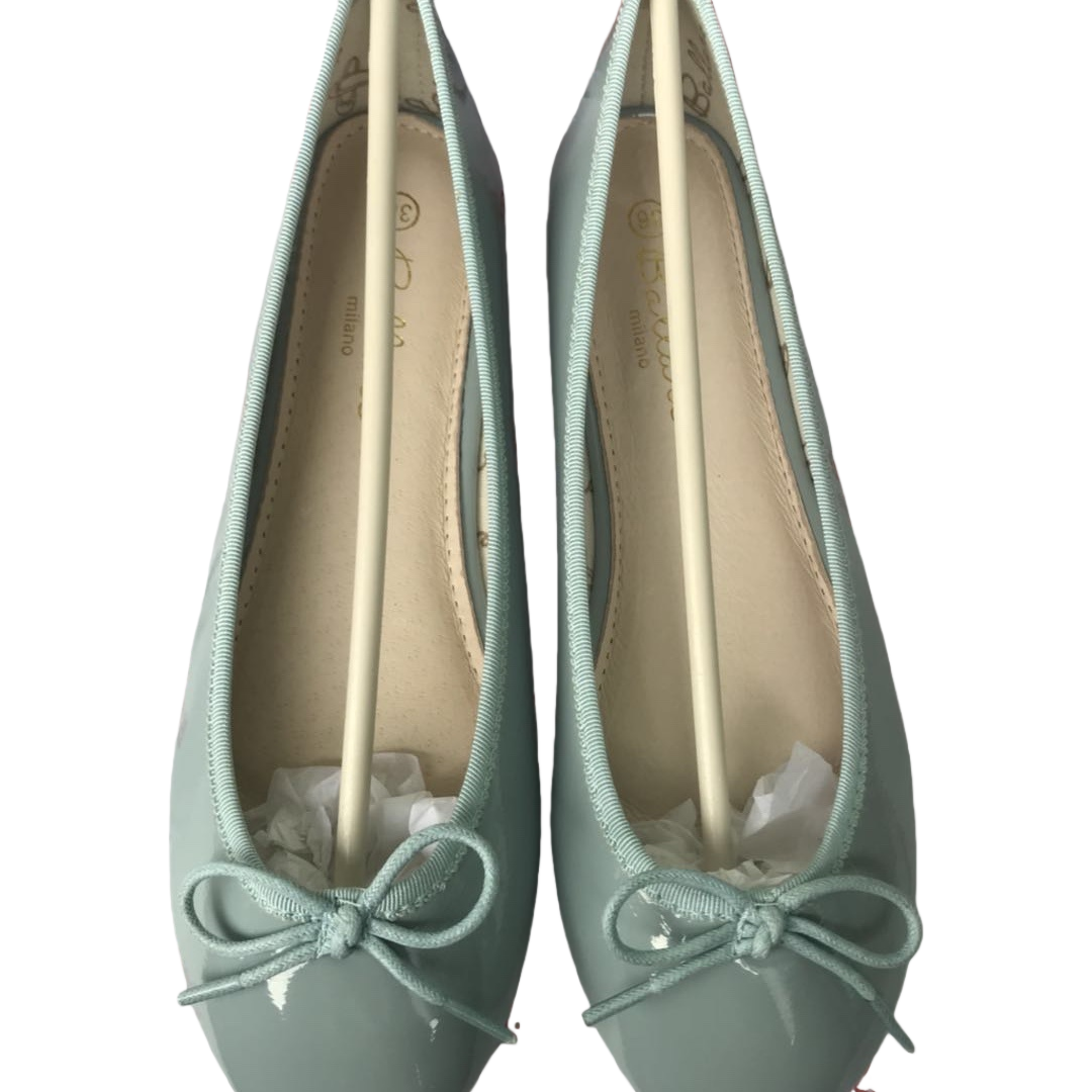 Light green ballet-style flat shoes, comfortable soft-soled women's casual single shoes Item Picture