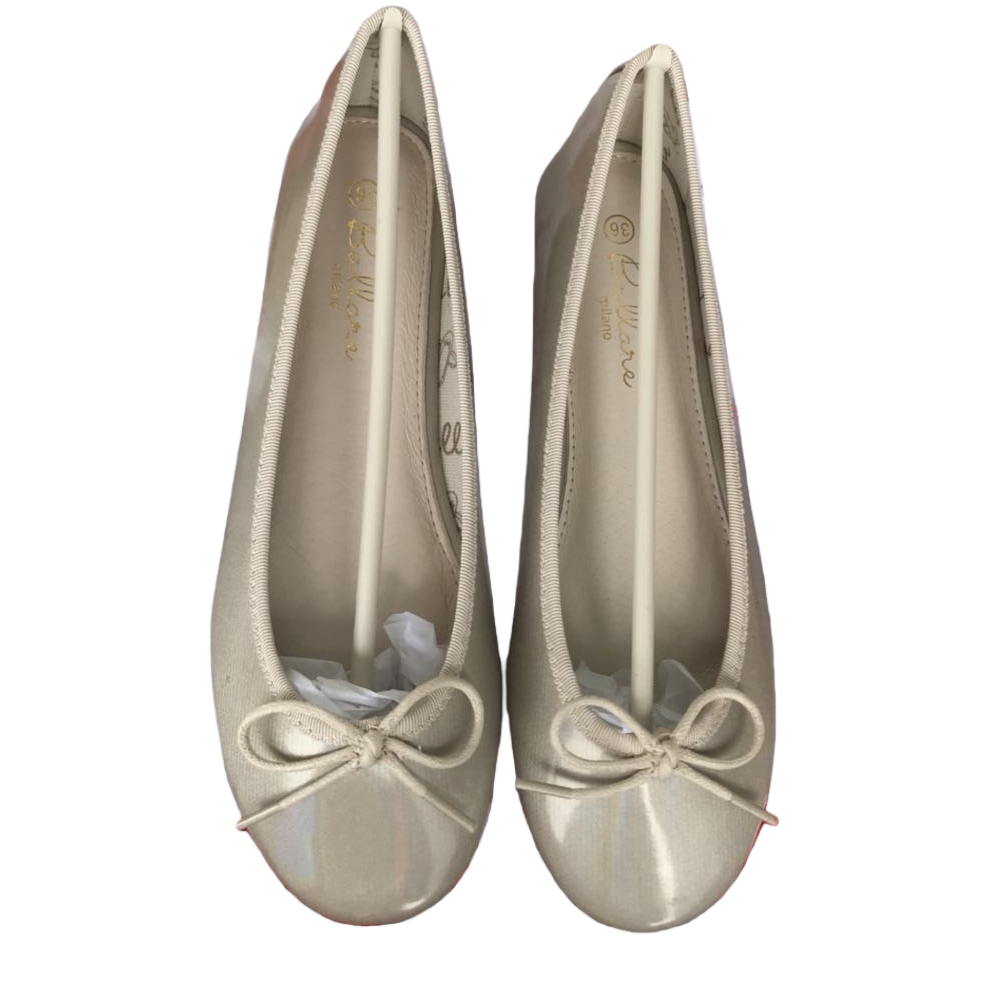 Beige ballet flat shoes for women, soft soles, comfortable and versatile casual single shoes Item Picture